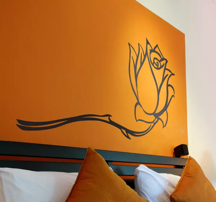 Naklejka róża - TenStickers