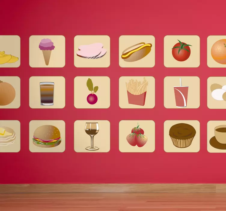 Naklejka różny pokarm - TenStickers