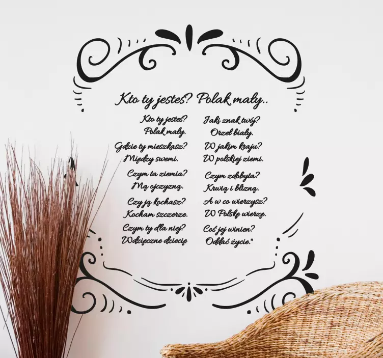 Naklejka dla dzieci "Kto Ty jesteś?" - TenStickers