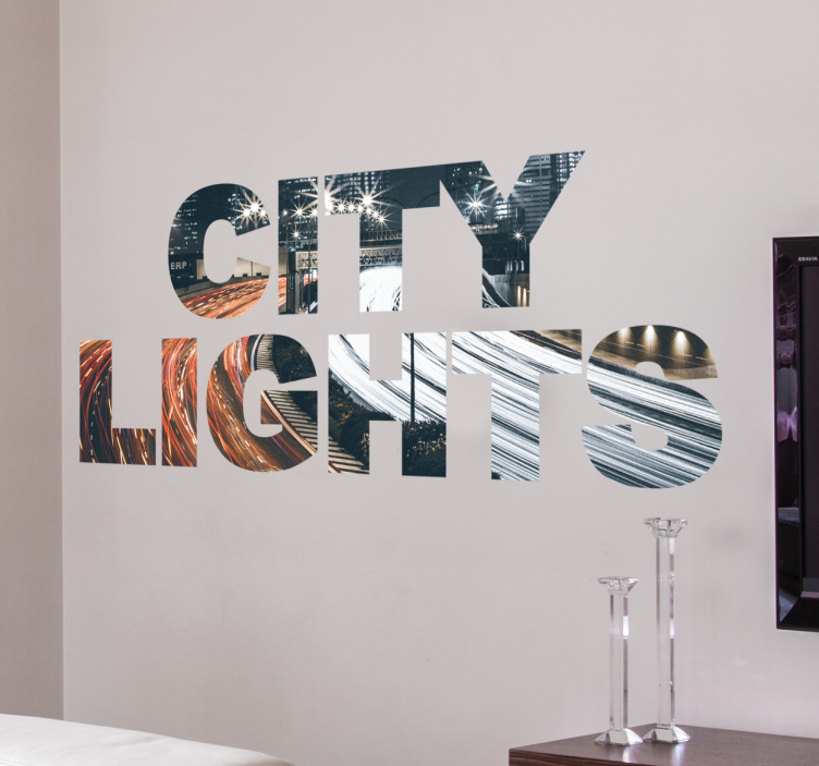 Naklejka ścienna City Lights - TenStickers