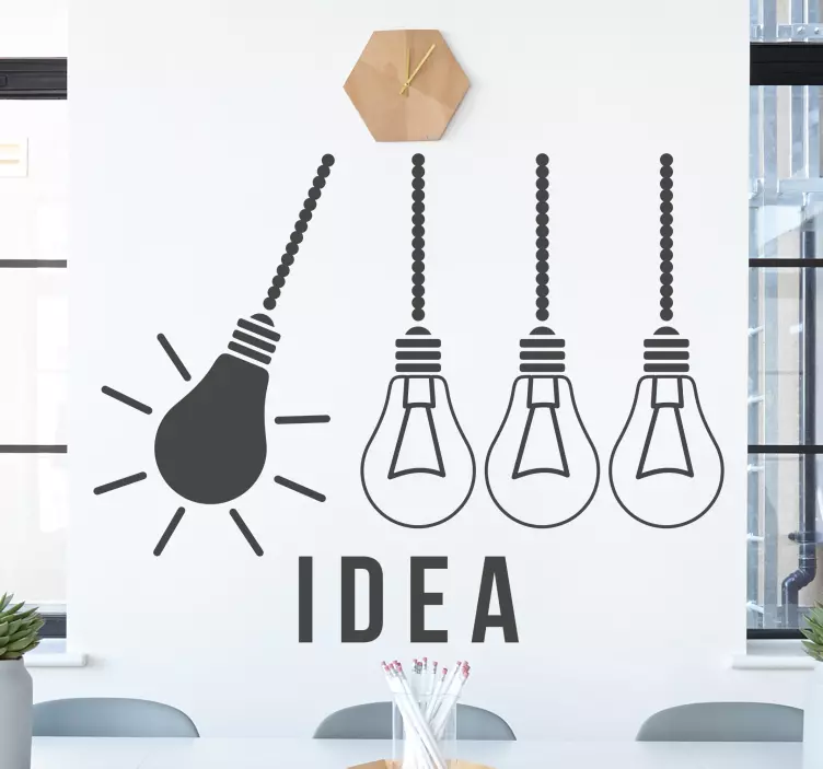 Naklejka na ścianę cytat motywacyjny pomysł z ładnym designem - TenStickers