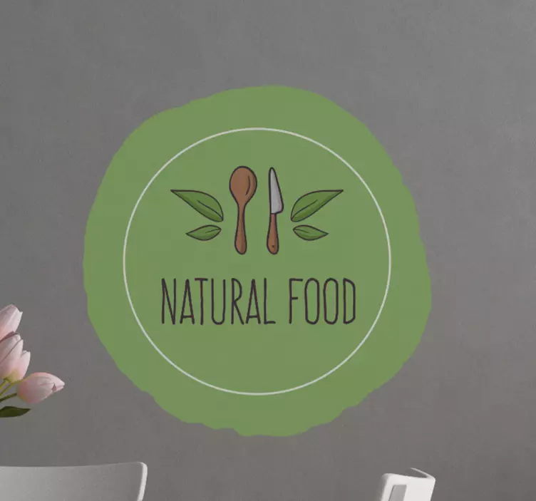 Naklejka na ścianę do pracowni Natural food - TenStickers