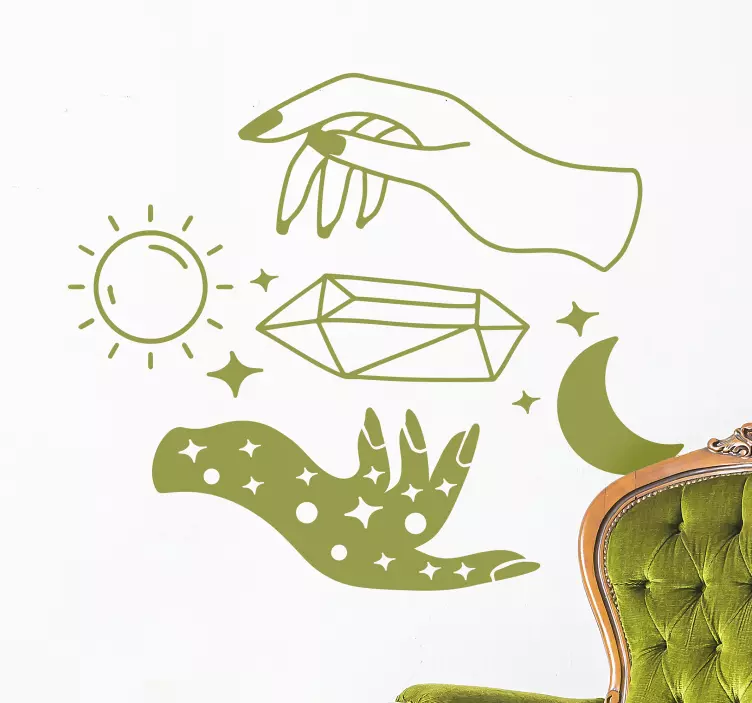 Naklejka dekoracyjna dzień i noc - TenStickers