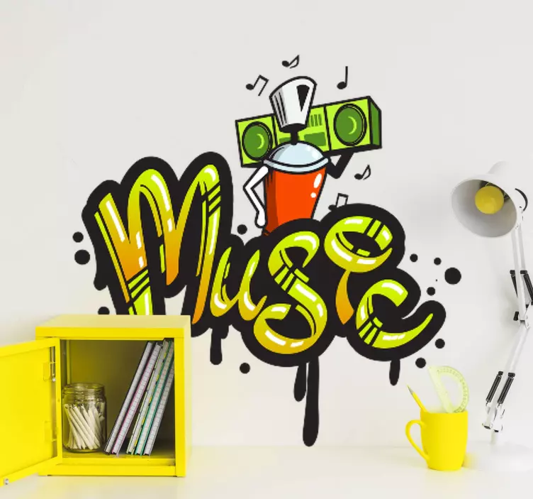 Naklejka na ścianę Dźwięk miasta - TenStickers