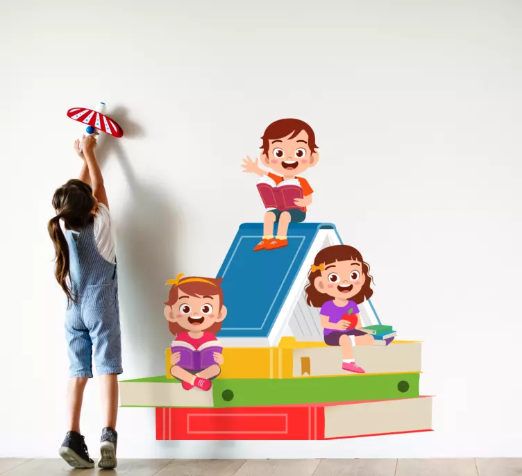 Naklejka na ścianę edukacyjne Dzieci wracają do szkoły - TenStickers