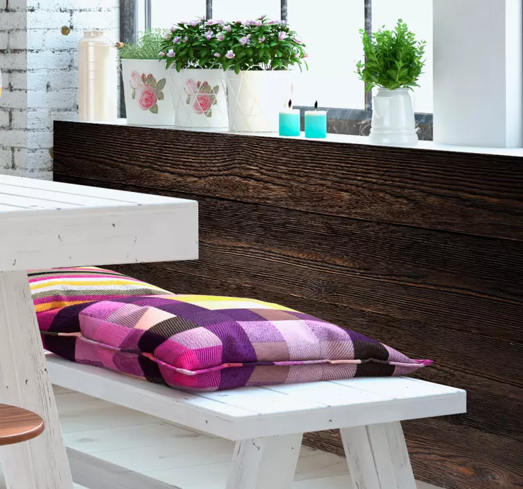 Naklejka ścienna imitująca drewno - TenStickers