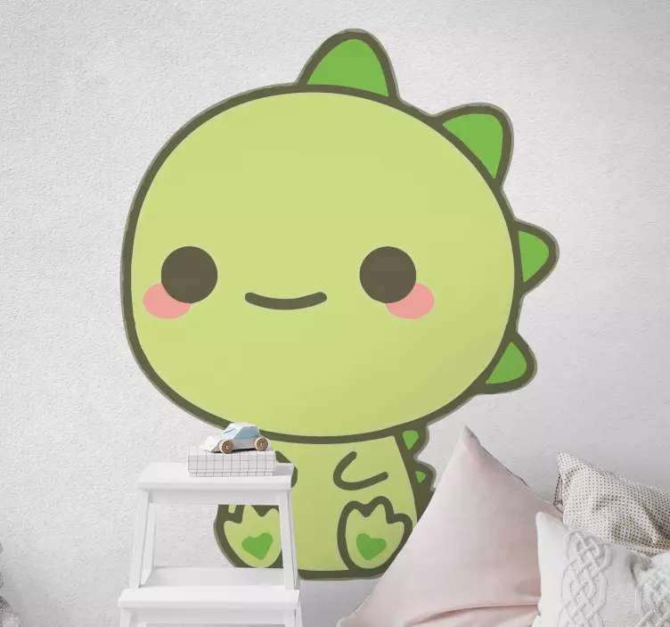 Naklejka na ścianę Kawaii dinozaury dla dzieci - TenStickers