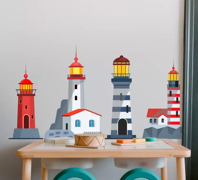 Naklejka na ścianę Kolekcja latarni dla dzieci - TenStickers