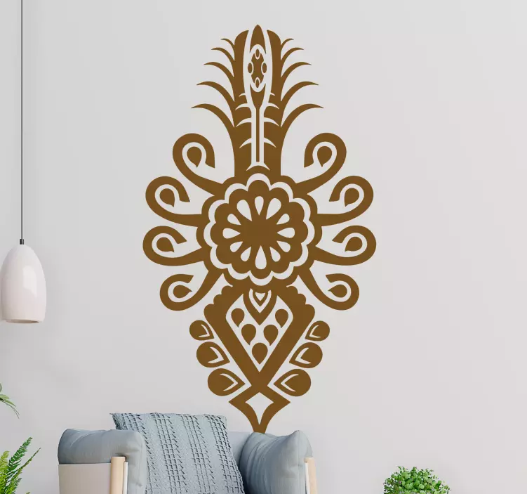 Naklejka na ścianę mur Motyw górski parzenica - TenStickers