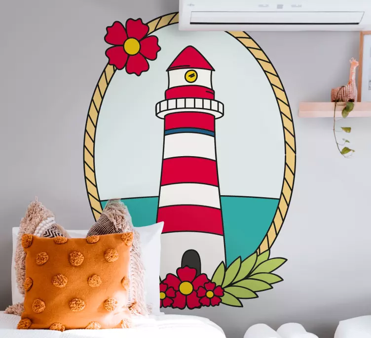 Naklejka na ścianę Pieczęć latarni morskiej - TenStickers