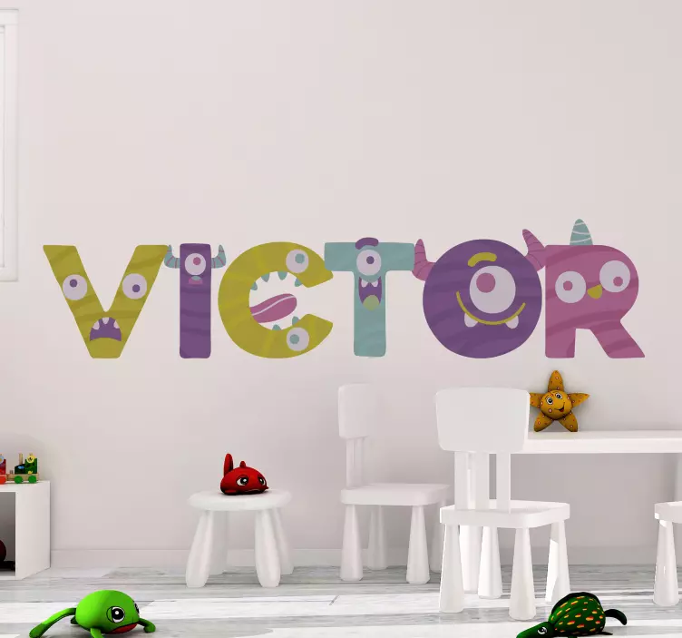 Naklejka na ścianę Potwory w imieniu - TenStickers