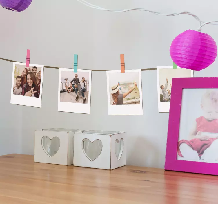 Naklejka ścienna ramki na zdjęcia  palaroid - TenStickers