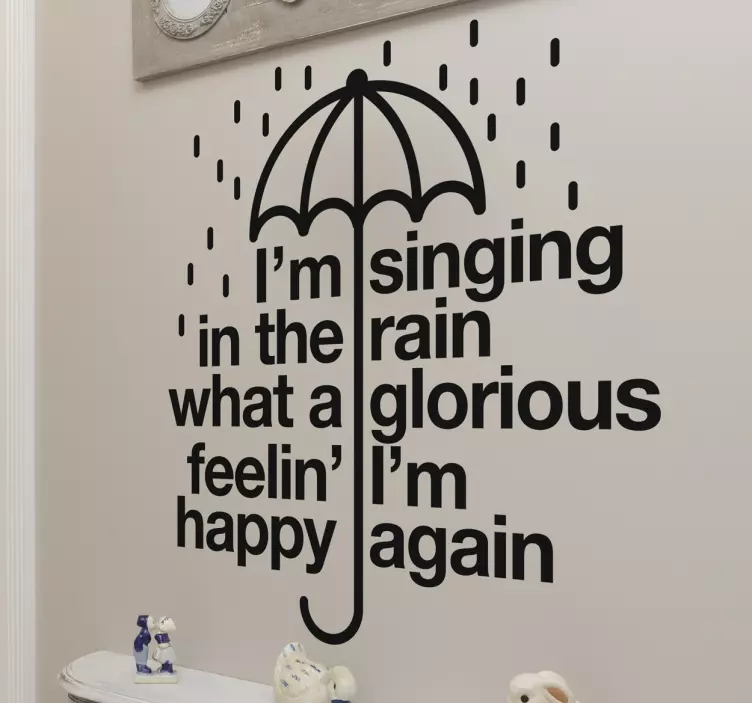Naklejka ścienna Singing in the Rain - TenStickers