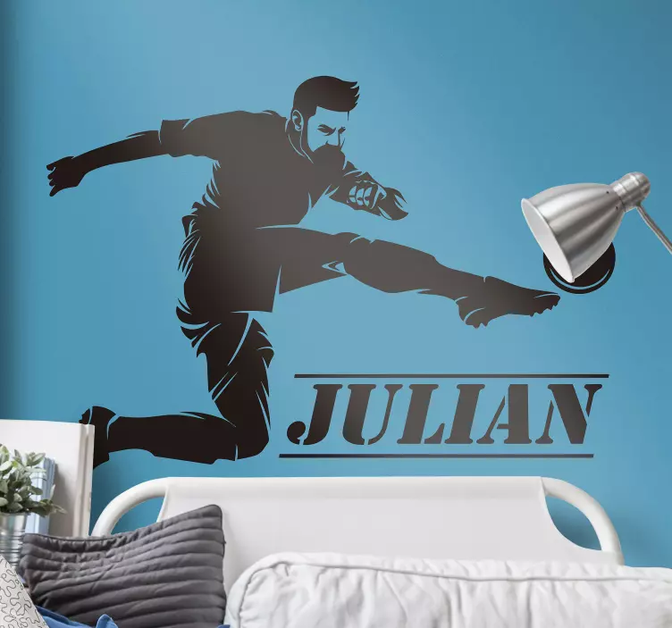 Naklejka ścienna sport piłka nożna piłkarz - TenStickers