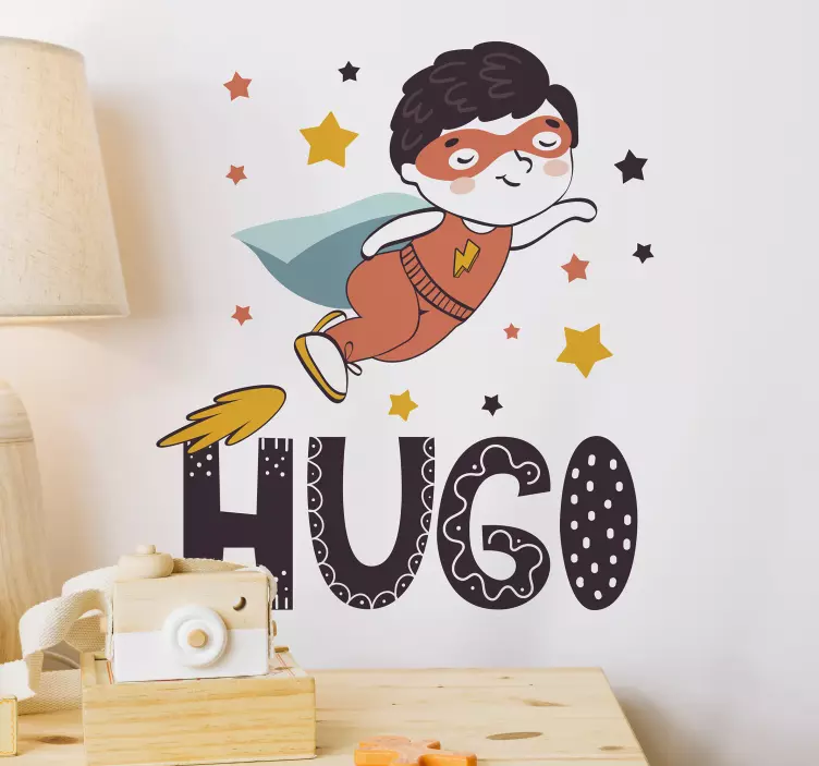 Spersonalizowana naklejka z superbohaterem - TenStickers