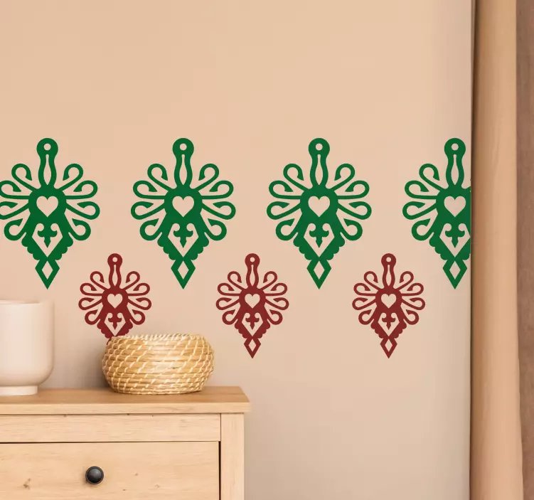 Naklejka na ścianę wzory „kolorowa parzenica” - TenStickers