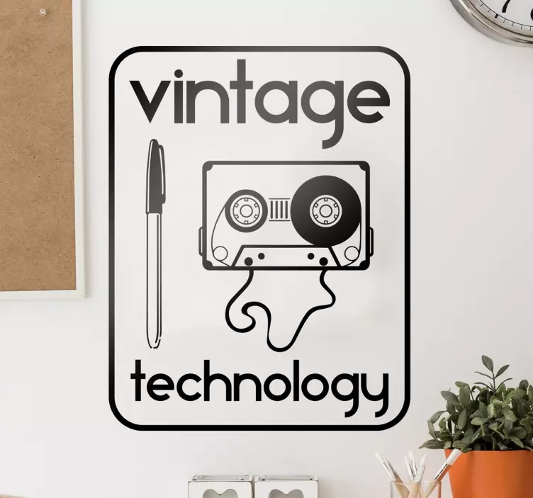 Naklejka ścienna technologia vintage - TenStickers
