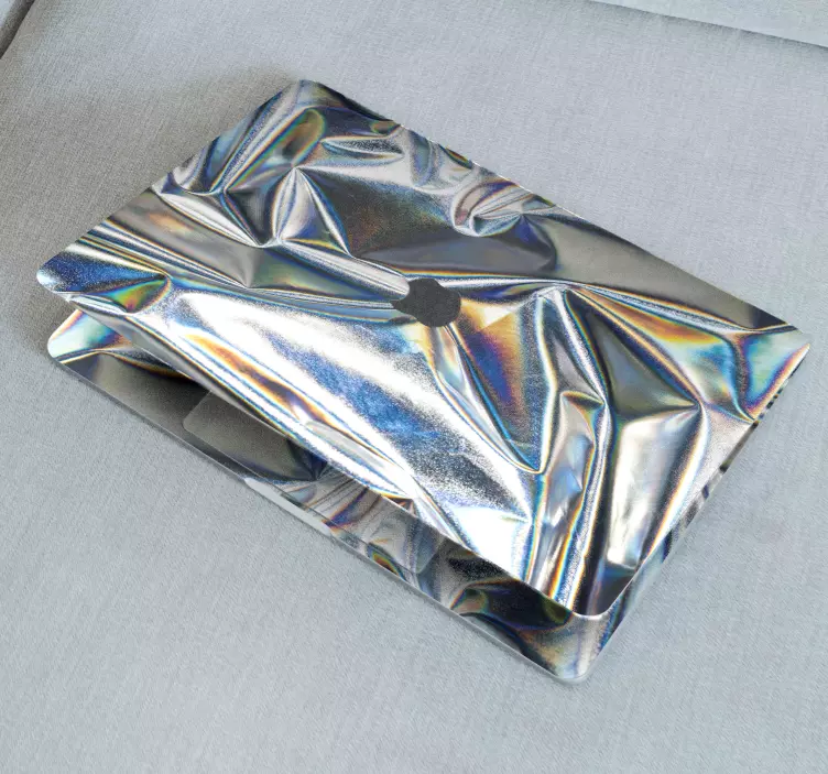 Naklejka na ścianę tekstura Metaliczny holograficzny - TenStickers