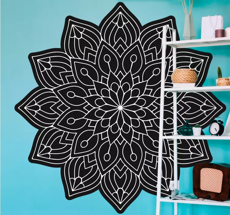 Naklejka na ścianę vintage Unikalny cienki wzór z podszewką - TenStickers