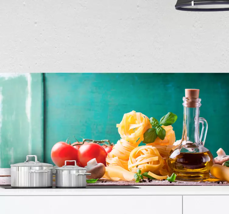Naklejka - Składniki spaghetti - TenStickers