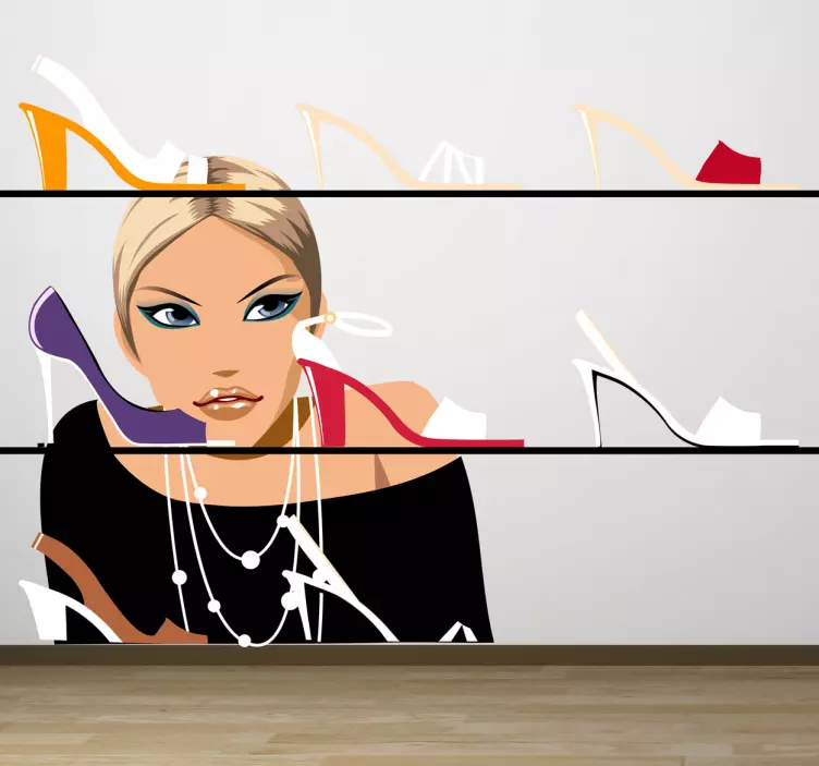 Naklejka sklep obuwniczy - TenStickers