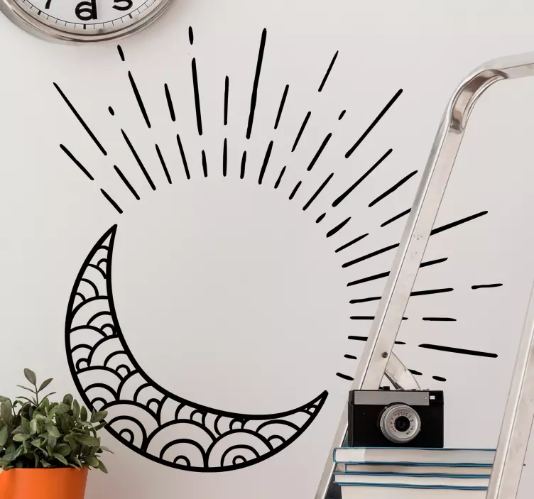 Naklejka słońce i księżyc - TenStickers