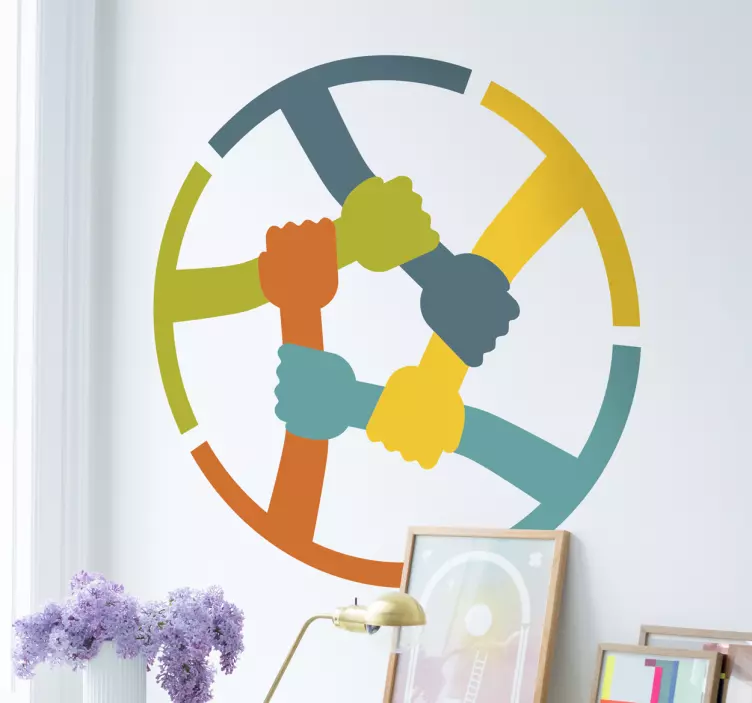 Naklejka solidarność kolorowa - TenStickers