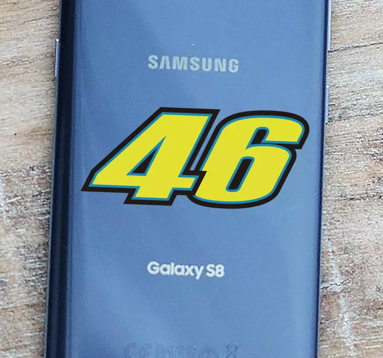 Naklejka na telefon Samsung z numerem - TenStickers