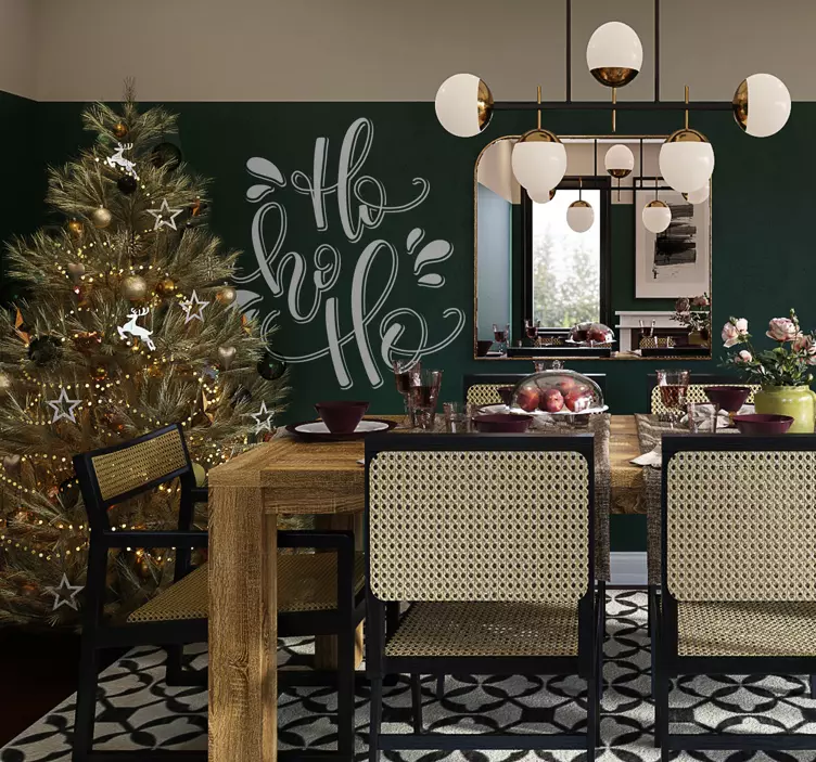 Świąteczna naklejka Hohoho święta - TenStickers