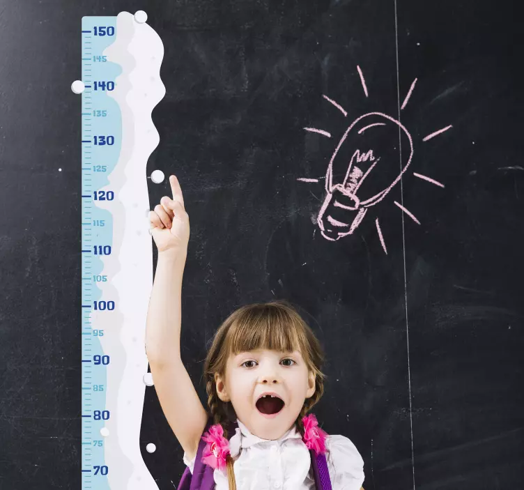 Naklejka świąteczna miarka pełna śniegu dla dzieci - TenStickers