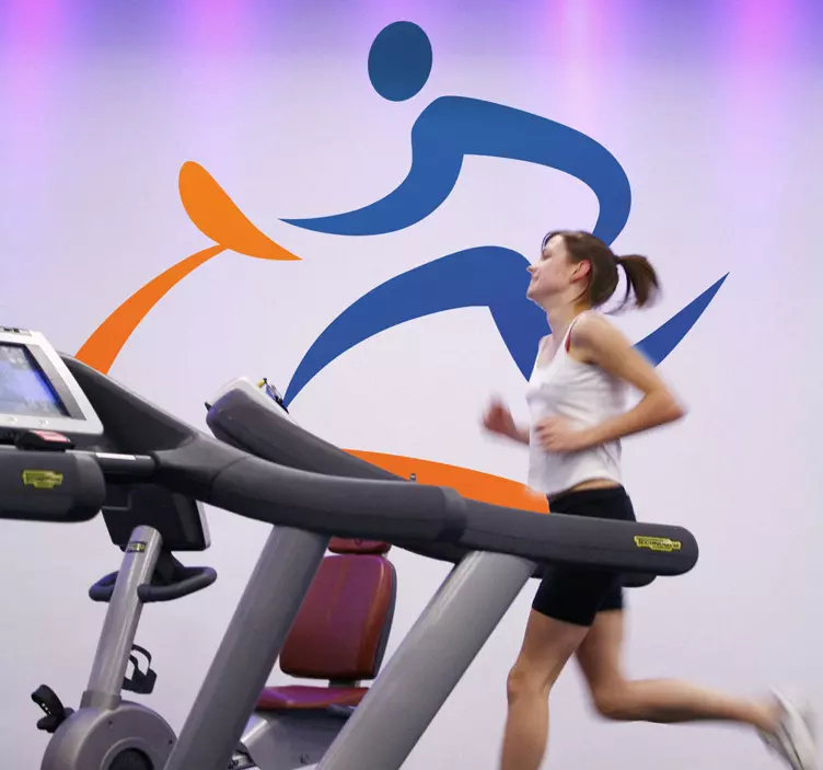 Naklejka sylwetka sport - TenStickers