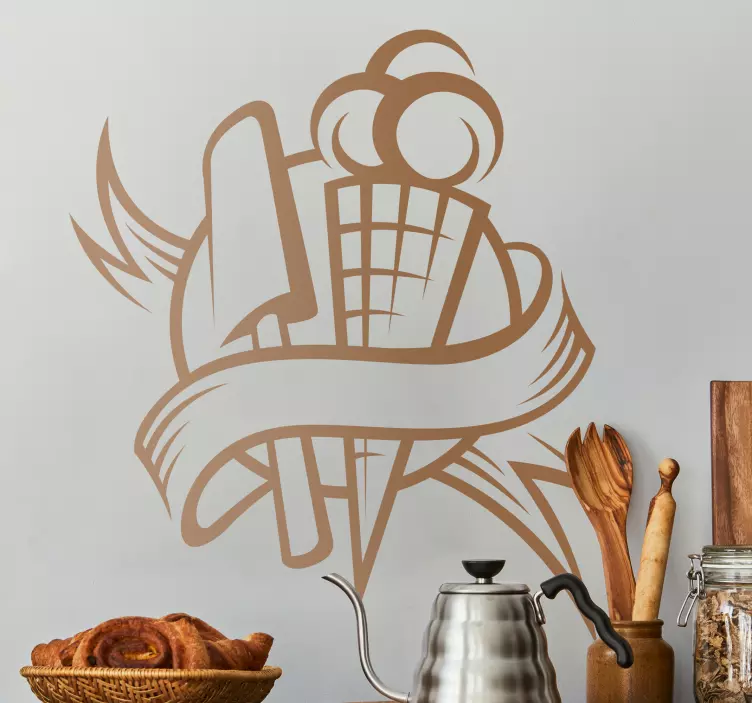 Naklejka symbol lody - TenStickers