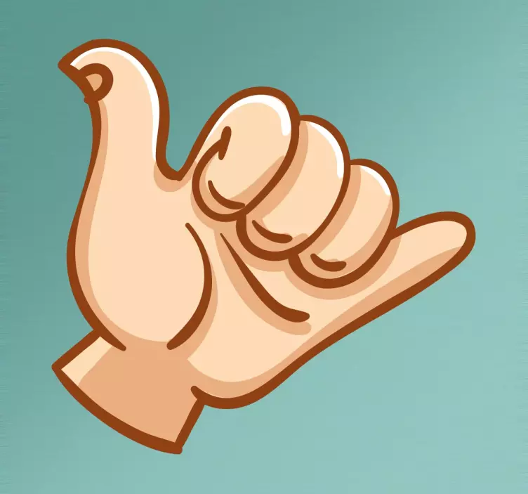 Naklejka symbol surferów - TenStickers