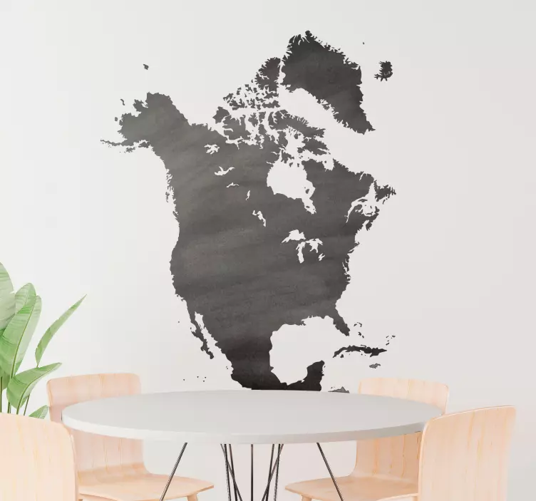 Naklejka tablica Ameryka północna - TenStickers