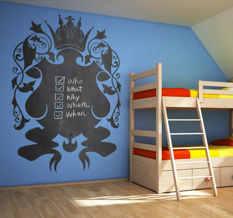 Naklejka tablica herb królewski - TenStickers