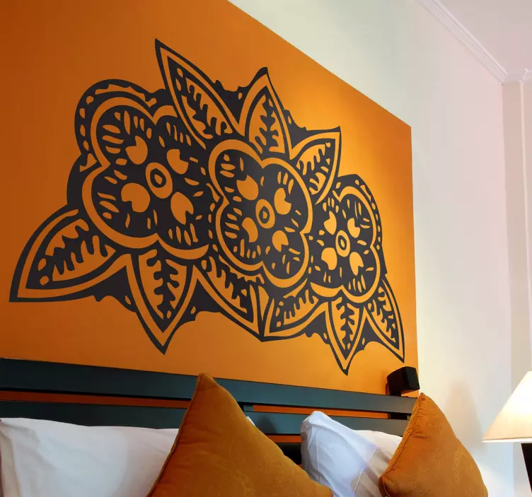 Naklejka trzy indiańskie kwiaty - TenStickers