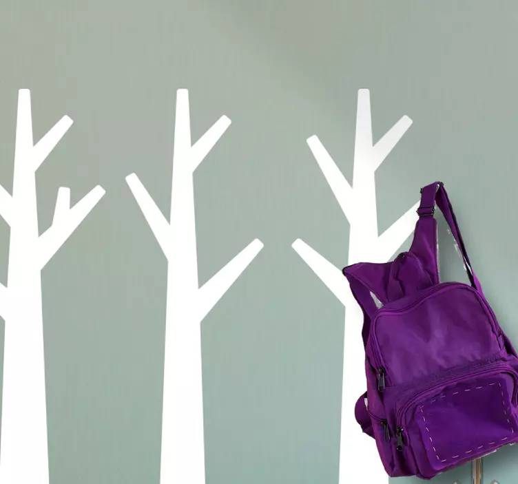 Naklejka wieszak artystyczne cienie drzew - TenStickers