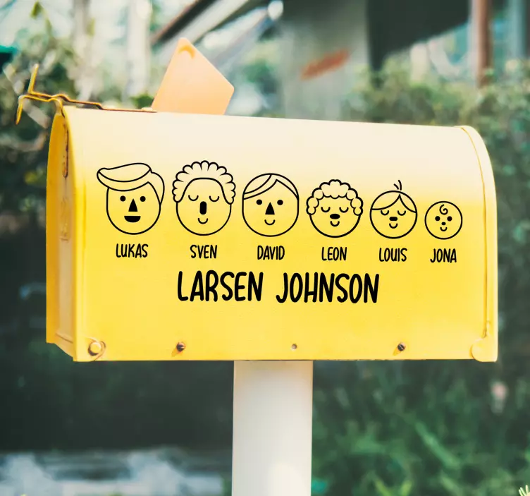 Naklejka personalizowana Skrzynka pocztowa - TenStickers