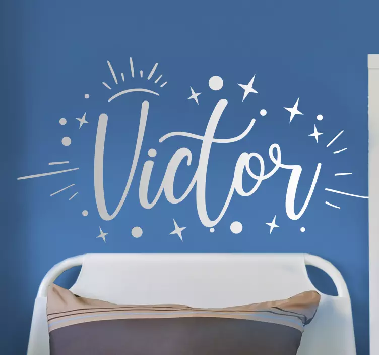 Naklejka spersonalizowana Gwiazdy z imieniem - TenStickers