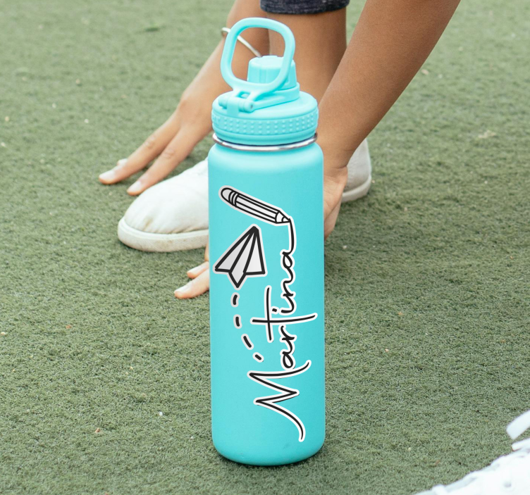 Naklejka personalizowana nazwa butelki - TenStickers