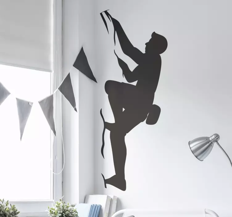 Naklejka sporty ekstremalne wspinaczka górska - TenStickers