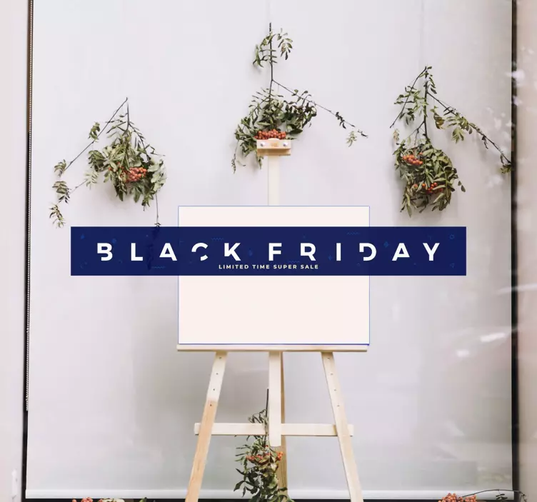 Naklejka na ścianę Black Friday baner promocyjny - TenStickers