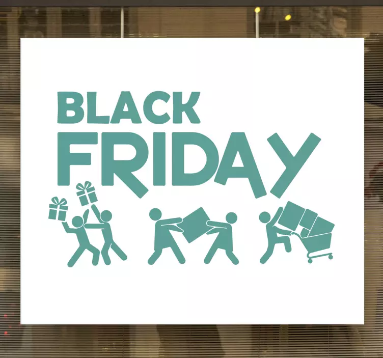 Naklejka na ścianę Black Friday zakupy - TenStickers