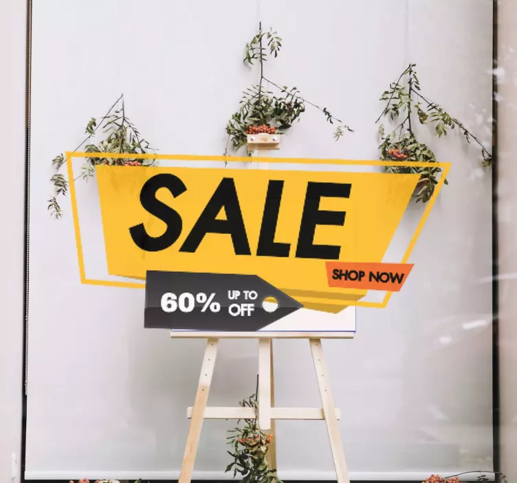 Naklejka wyprzedaż ogłoszenie o ofercie promocyjnej - TenStickers