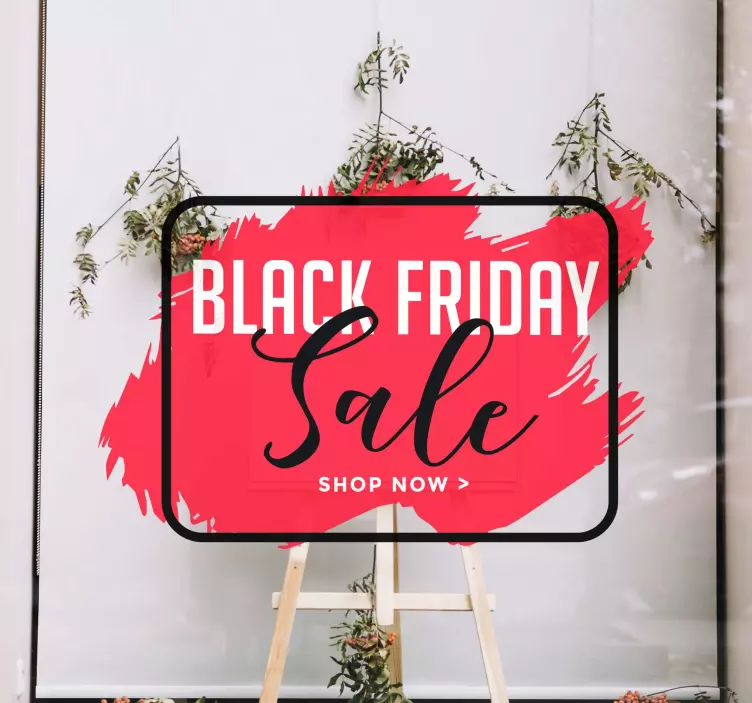 Naklejka na ścianę Black Friday znak promocyjny sprzedaży - TenStickers