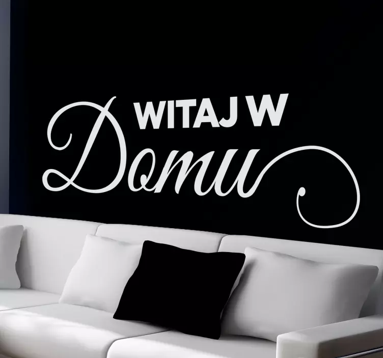 Naklejka z napisem witaj w domu - TenStickers