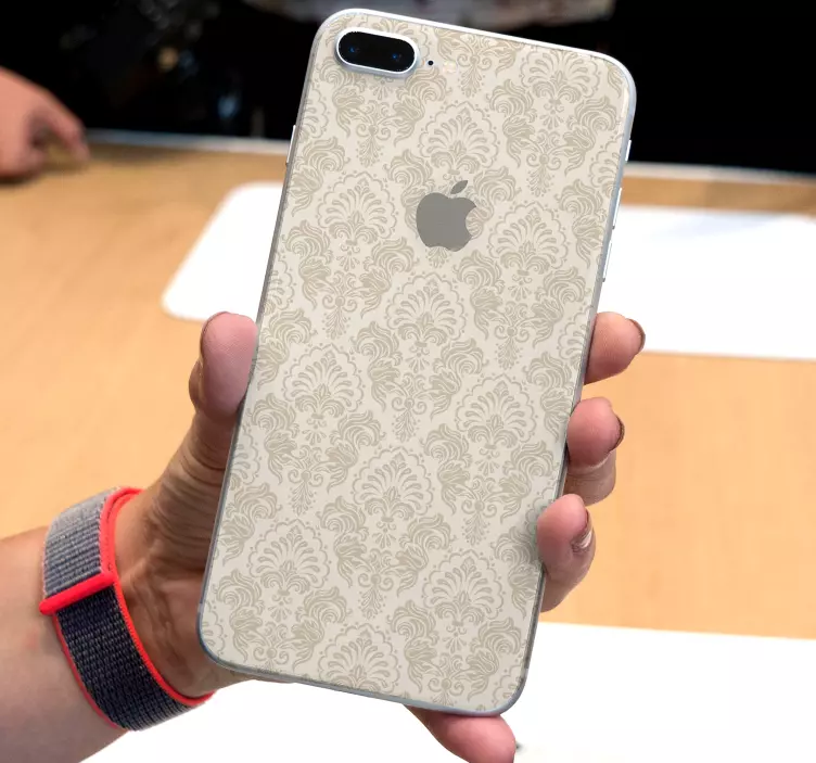 Naklejka na Iphone Beżowy wzór - TenStickers