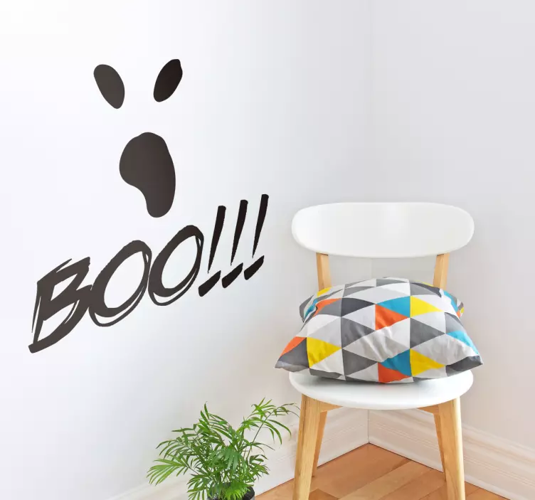 Naklejka z rysunkiem duch na halloween - TenStickers