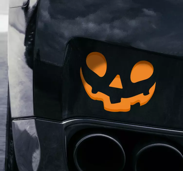 Naklejka z rysunkiem dynia halloween - TenStickers