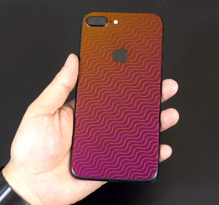 Naklejka na Iphone Gradient z falami - TenStickers